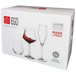 Набор бокалов для вина, шампанского и виски EGO на 6 персон, 18 предм.