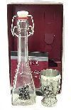 Подарочный набор для водки Фрегат: графин, стопка (стекло, олово 95%) 16см