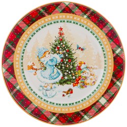 Тарелка десертная СНЕГУРОЧКА 21 см серия CHRISTMAS COLLECTION
