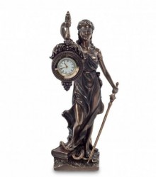 Статуэтка с часами ФЕМИДА - богиня правосудия
