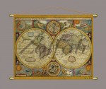 Карта мира (музейная копия) 71*50 см