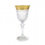 Набор бокалов для вина Splendid Gold Band глянец 170 мл. Мозер. Хрусталь