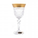 Набор бокалов для вина Splendid Gold Band матовый 170 мл. Мозер. Хрусталь