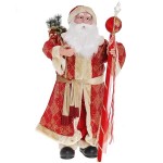 Фигура Дед Мороз в красном длинном кафтане 88 см