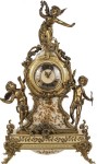 Часы каминные АНГЕЛЫ из фарфора и бронзы 59 см
