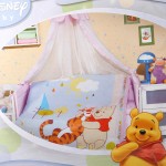 Комплект детский ПУХ И ТИГРА: комплект постельного белья 110*140, балдахин, бордюр в кроватку, одеяло и подушка
