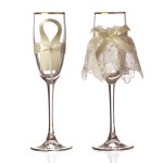 Набор свадебных бокалов для шампанского из 2 шт. 170 мл