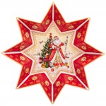 Блюдо новогоднее ДЕД МОРОЗ звезда Christmas collection 32*5 см